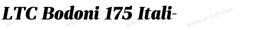 LTC Bodoni 175 Itali字体转换